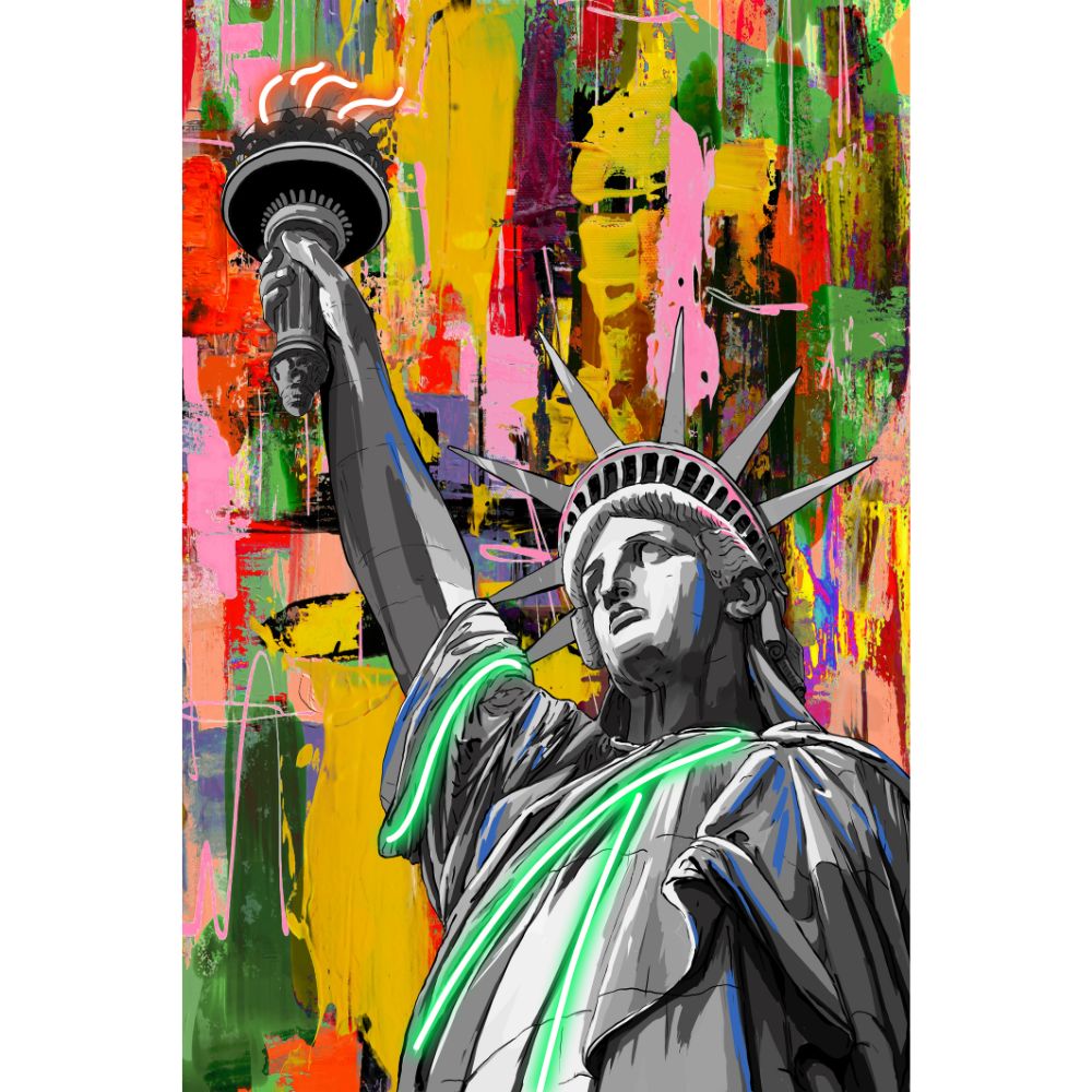 Quadro statua libertà led - Palais Royal