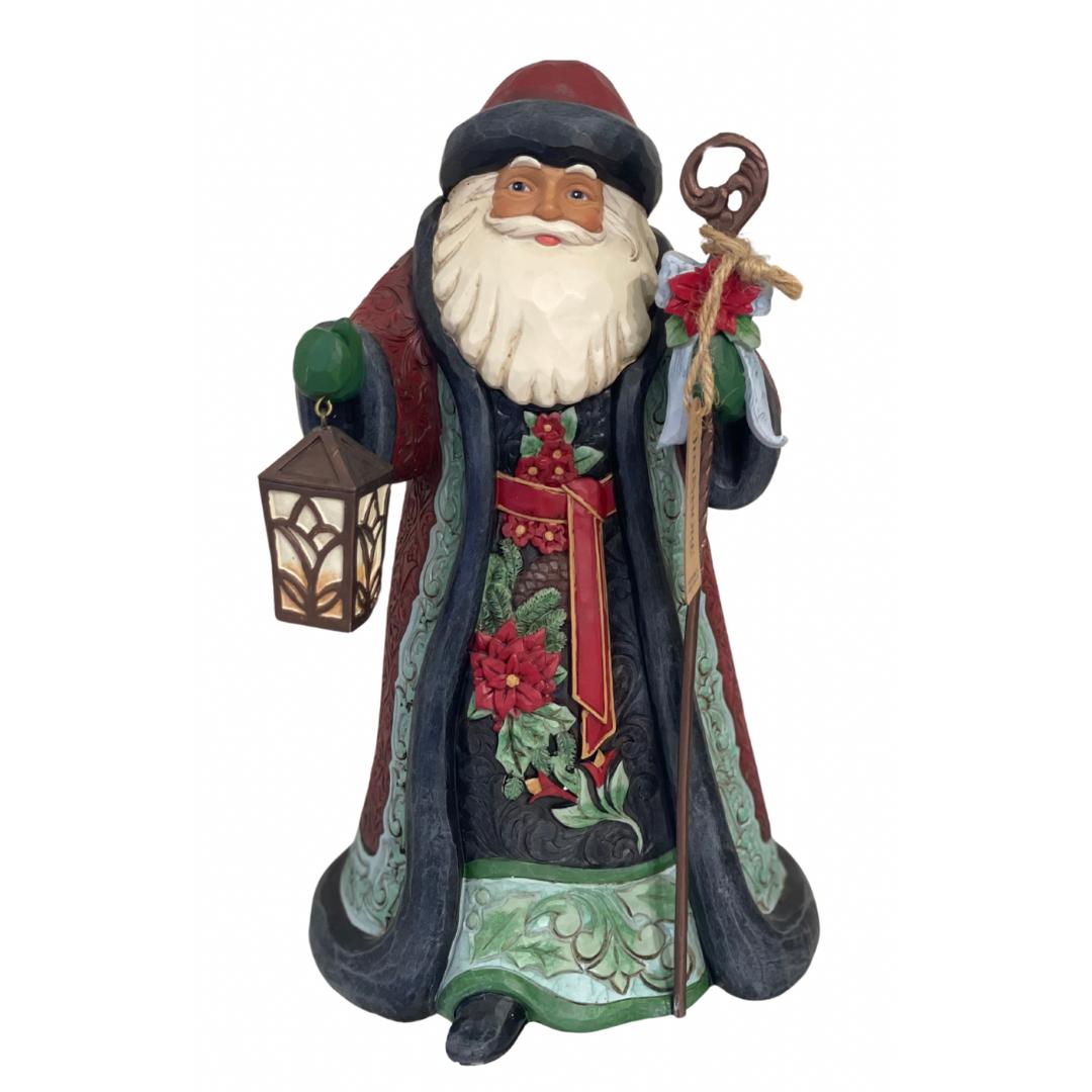 Babbo natale con mantello e lanterna - Jim Shore