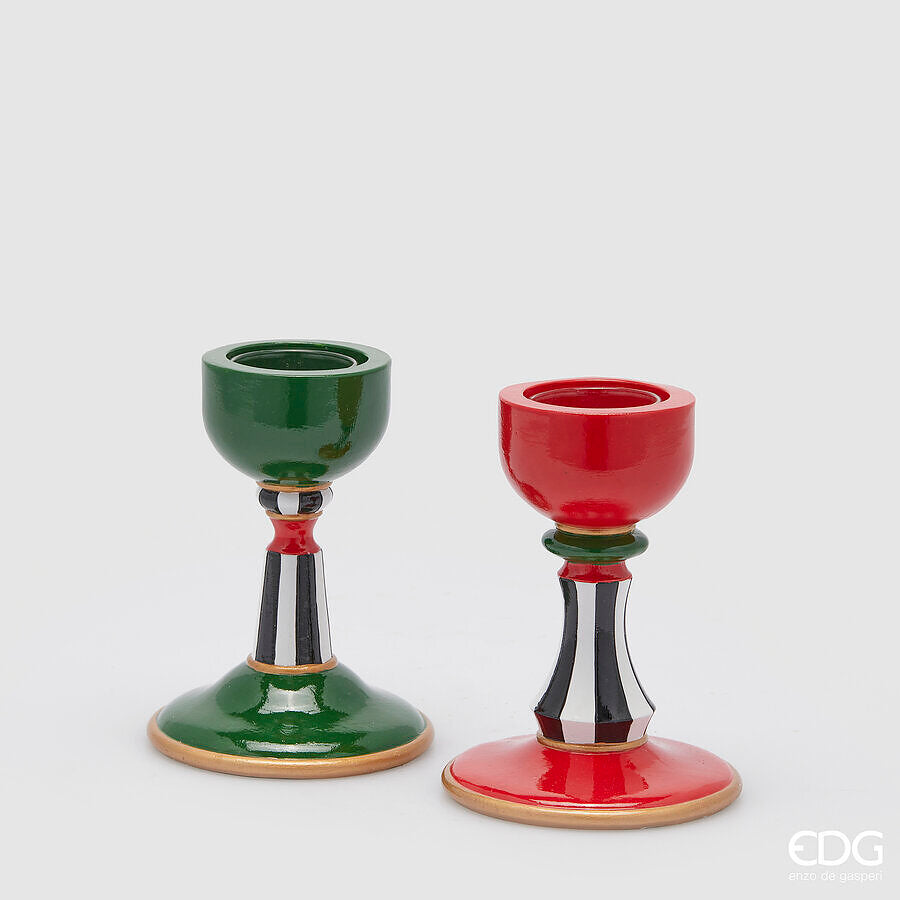 Porta candela scacchi x2 - Enzo De Gasperi