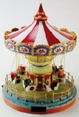 Giostra di natale 33cm - Il mondo del carillon