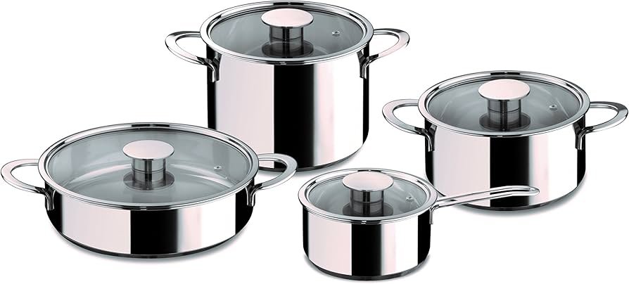 Set batteria da cucina gourmet 8 pezzi - Mepra