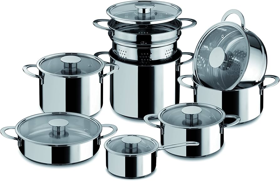 Batteria da cucina gourmet 14 pezzi - Mepra
