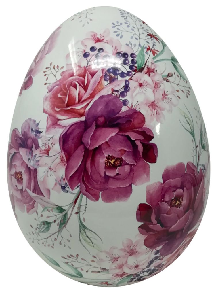 Uova pasquale decorativo Rose fucsia - Leda Design