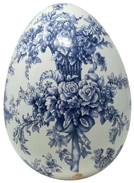 Uova pasquale decorativo Vintage Blu - Leda Design