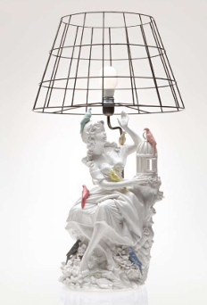 Lampada dama con gabbietta - Rebirth