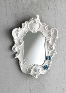 Specchiera barocco con farfalle e magnete - Rebirth