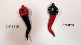 Corno con corona 14,5cm - Spago di terra