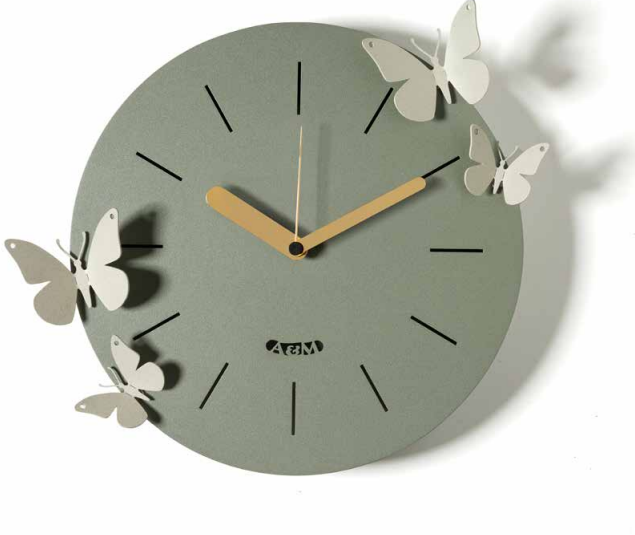 Orologio da parete battito d'ali - Arti e Mestieri