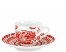 Set 6 tazze caffe 100ml armonia rosso - Fade Maison