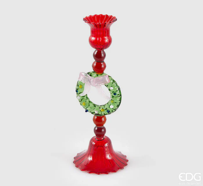 Porta candela ghirlanda h22 - Enzo De Gasperi