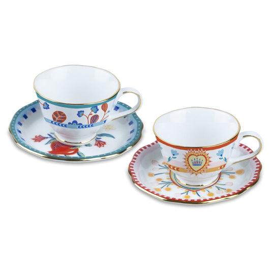 Set 2 tazzine con piattino - Baci Milano