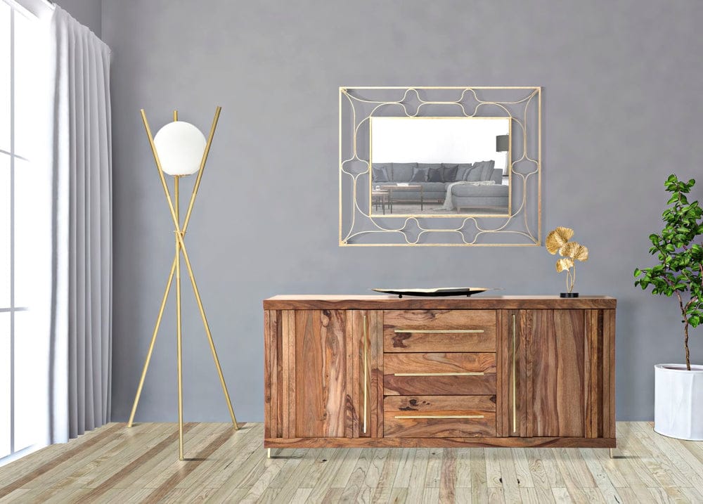 Lampada da terra glamy metallo e vetro - Mauro Ferretti