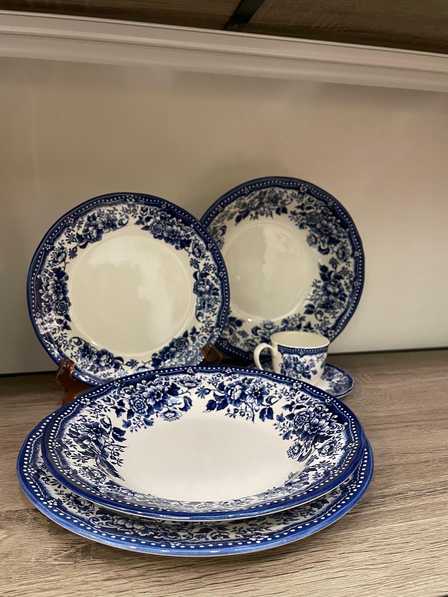 Servizio piatti London calling blue 49 pezzi - Livellara