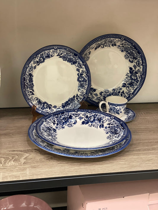 Servizio piatti London calling blue 49 pezzi - Livellara