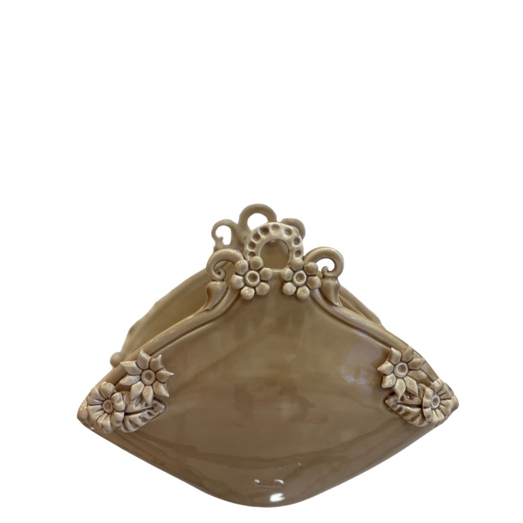 Cestino in ceramica tortora - Agaren