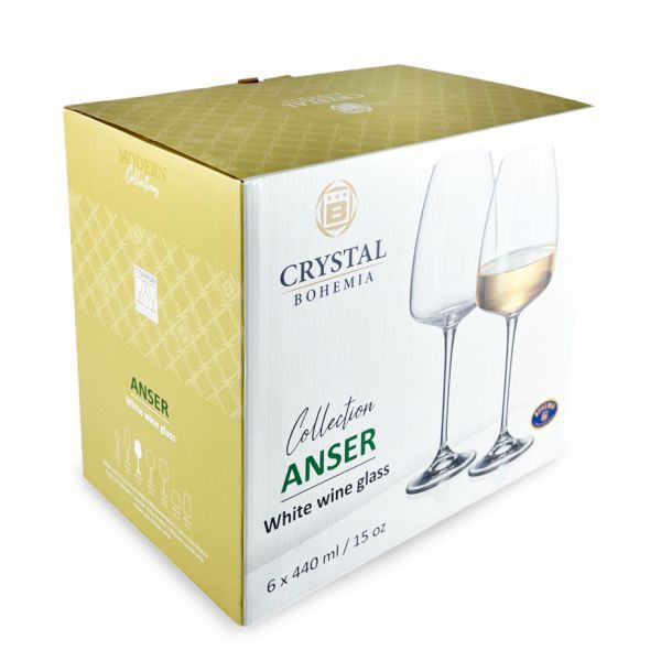 Set 6 calici vino Bohemia - Anser