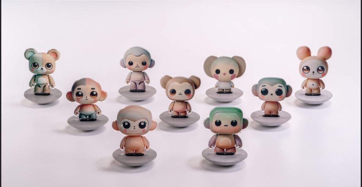 Figures dondolante Linea Art Boys - Linee