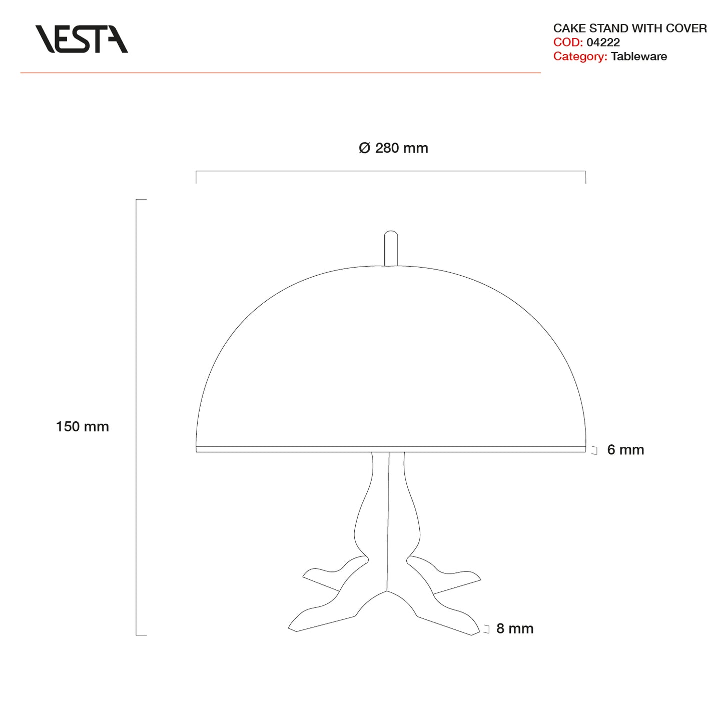 ALZATA CON CAMPANA | VESTA