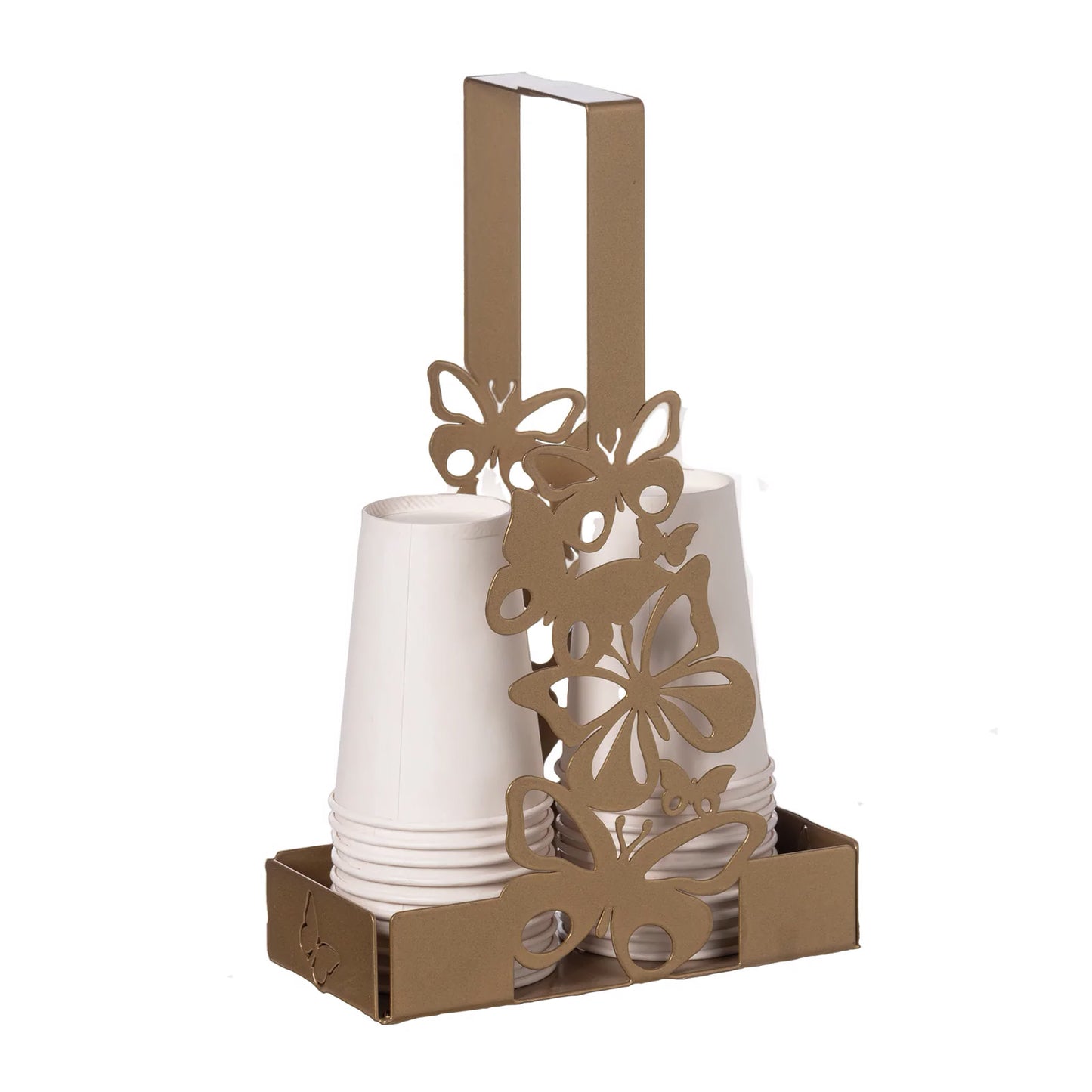 Porta bicchieri farfalloso - Arti e Mestieri