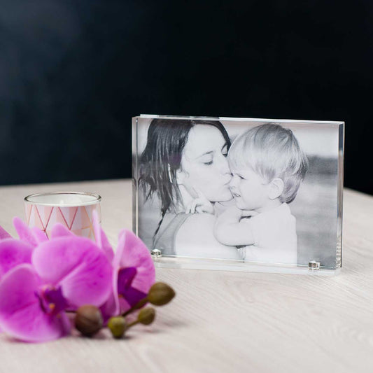 Portafoto trasparente in plexiglass Block - Vesta Design