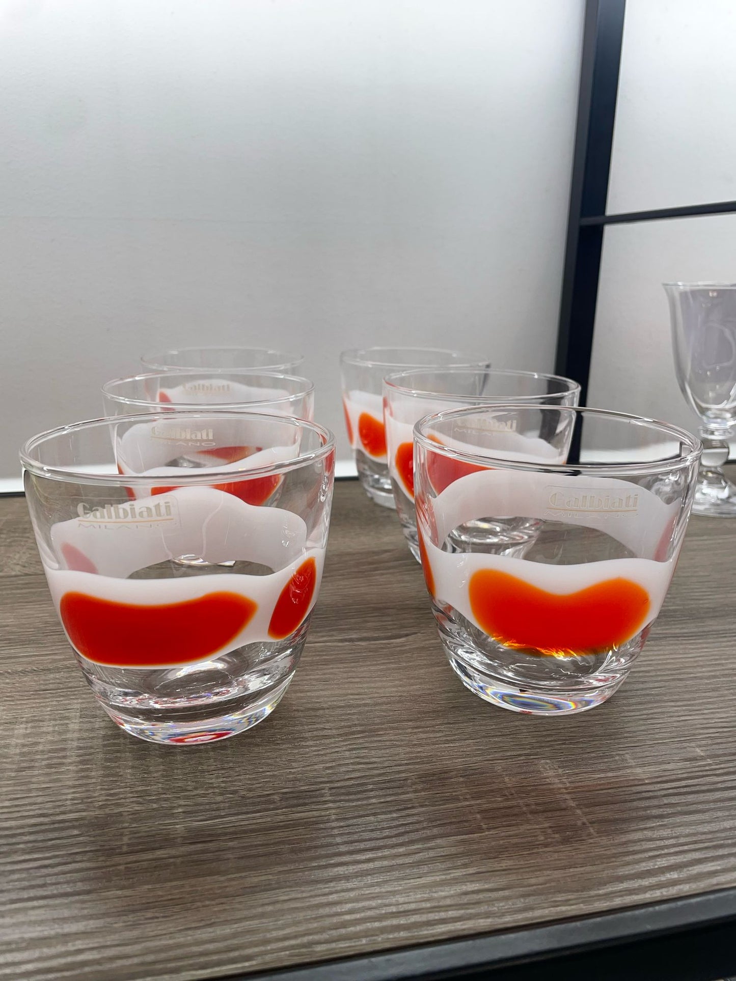 6 bicchieri Galbiati Milano