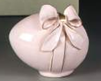 Uovo d'appoggio con fiocco - Dea Capodimonte