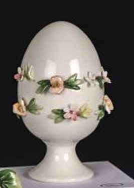 Uovo decorativo flowers - Dea Capodimonte