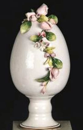 Uovo ceramica decorativo pasquale - Dea Capodimonte