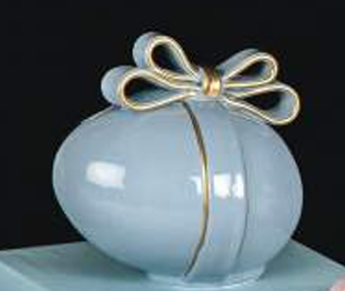 Uovo doppio fiocco pasqua - Dea Capodimonte