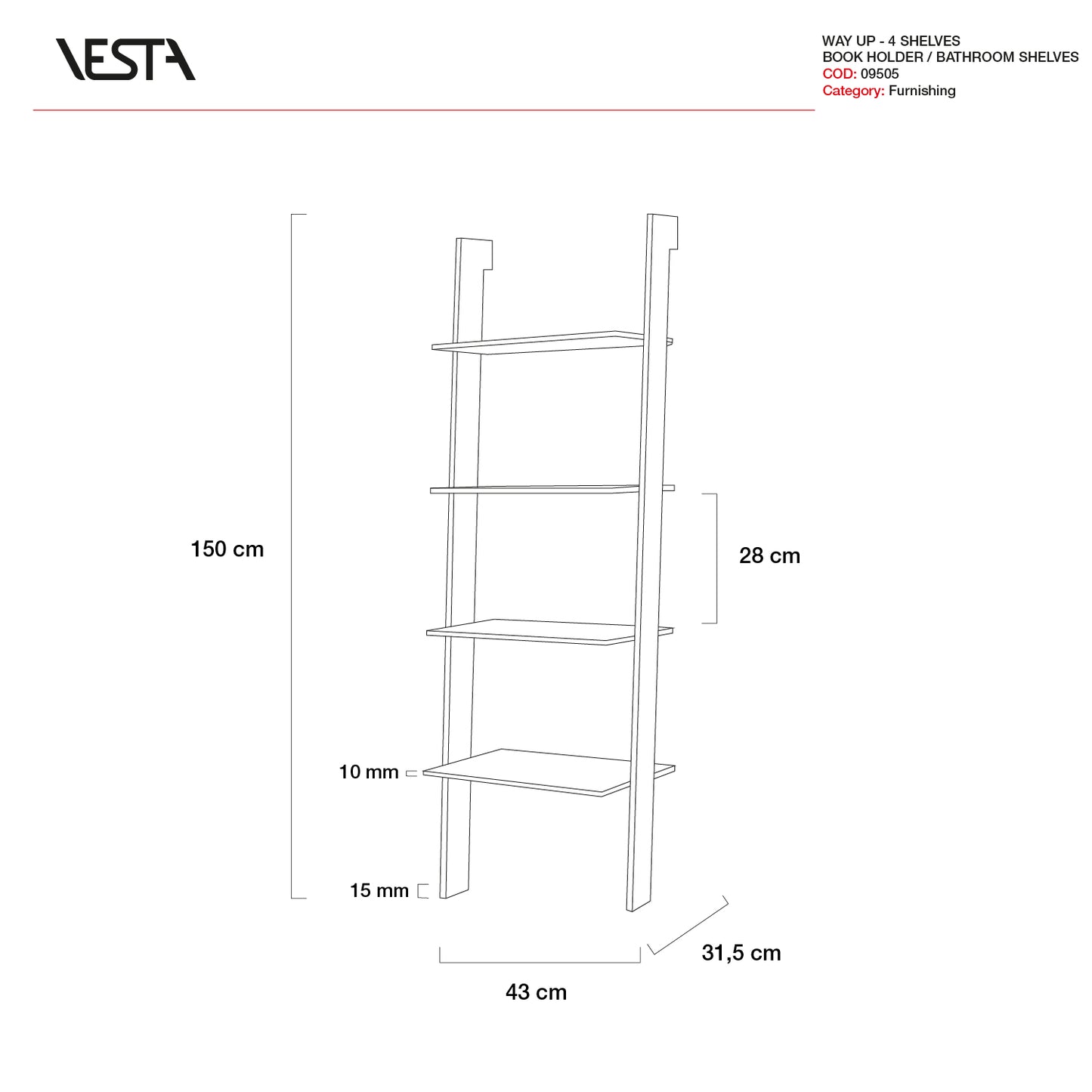 WAY UP MEDIUM LIBRERIA 4 RIPIANI | VESTA