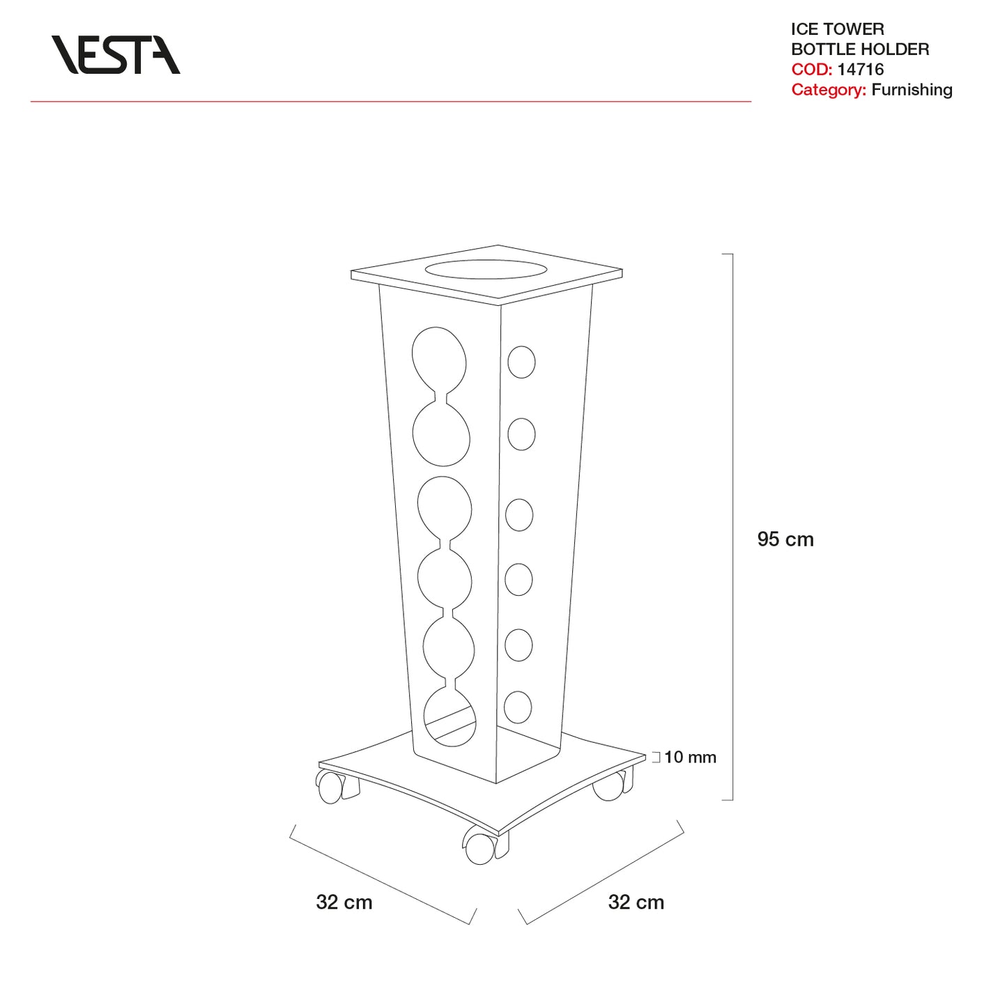 PORTABOTTIGLIE ICE TOWER | VESTA