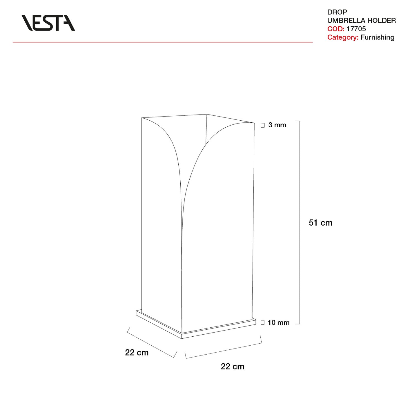 PORTAOMBRELLI DROP | VESTA