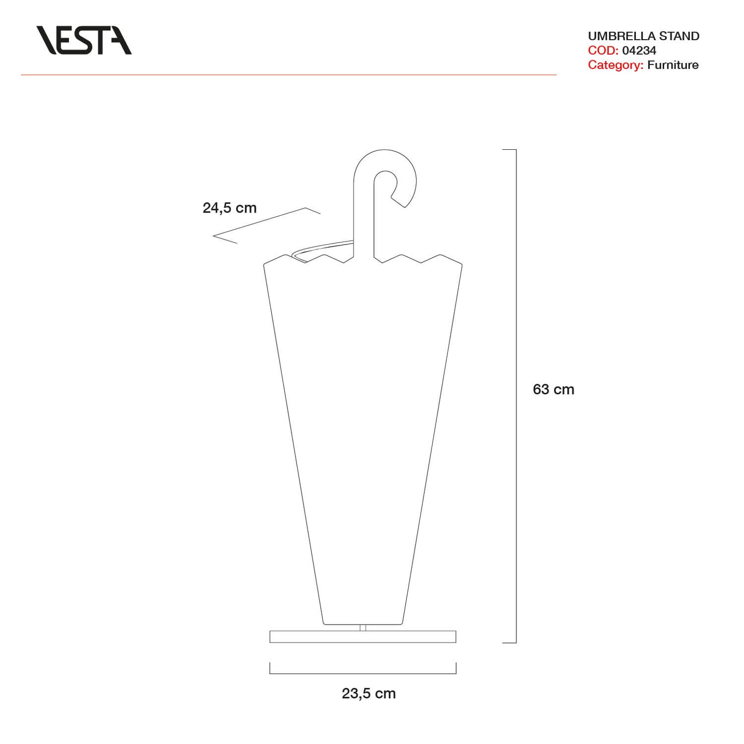 PORTA OMBRELLI DECOR | VESTA