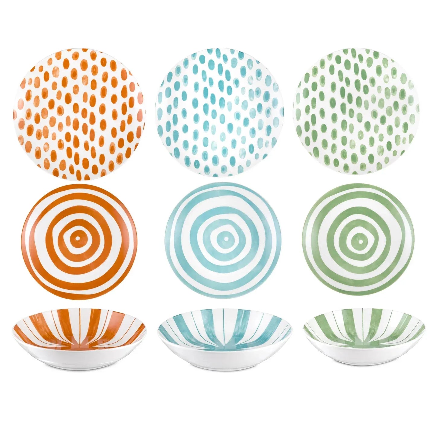 Set 18pz servizio piatti Kaleido - Domino