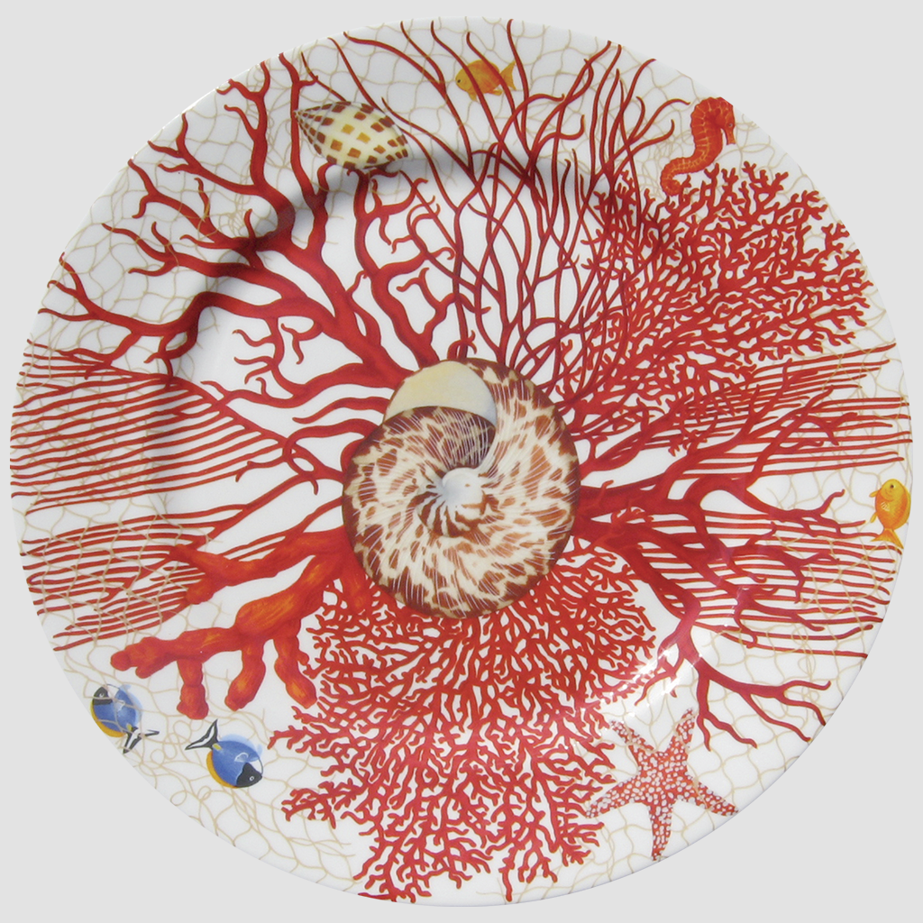 Piatto portata rotondo segnaposto mare - Taitù