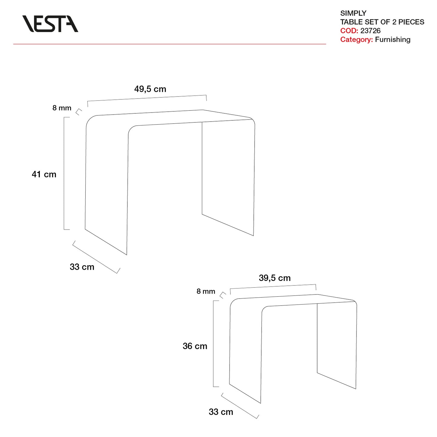 BIS TAVOLINI | VESTA