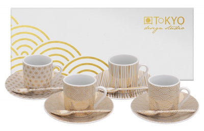 Tazze Caffè con piattino, 12pz | Tokyo Design