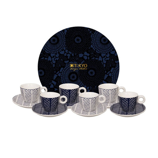 Tazze Caffè con piattino, 12pz | Tokyo Design