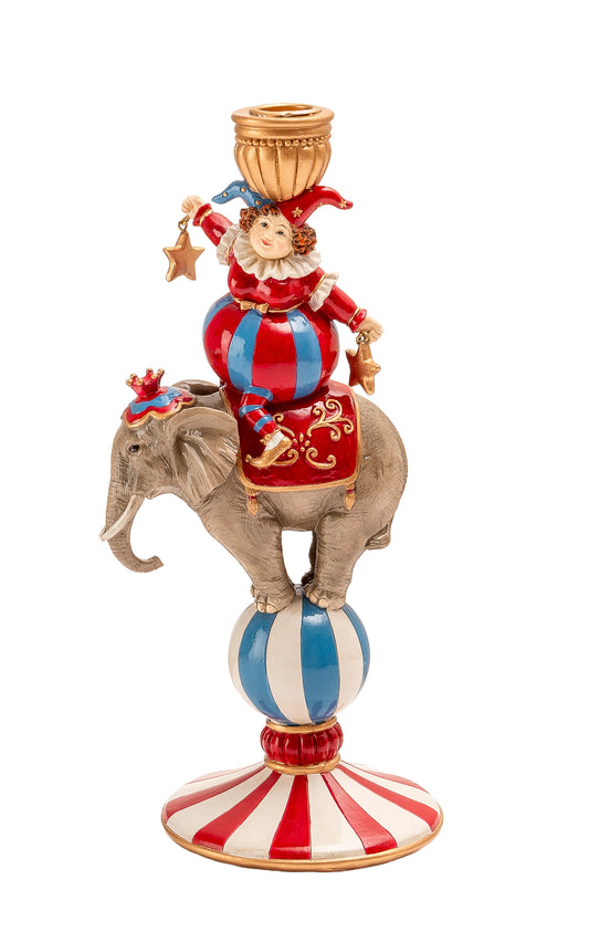 Figura arlecchino su elefante circo 30cm - Palais Royal