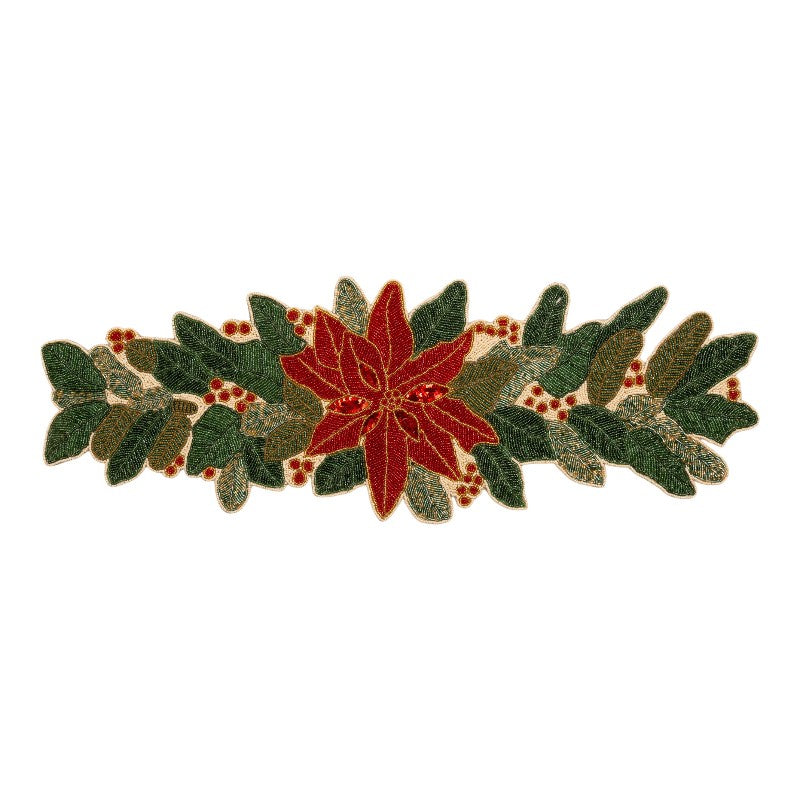 Runner natalizio poinsettia 90x32cm - Palais Royal