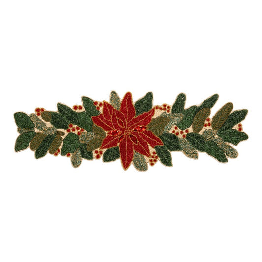 Runner natalizio poinsettia 90x32cm - Palais Royal