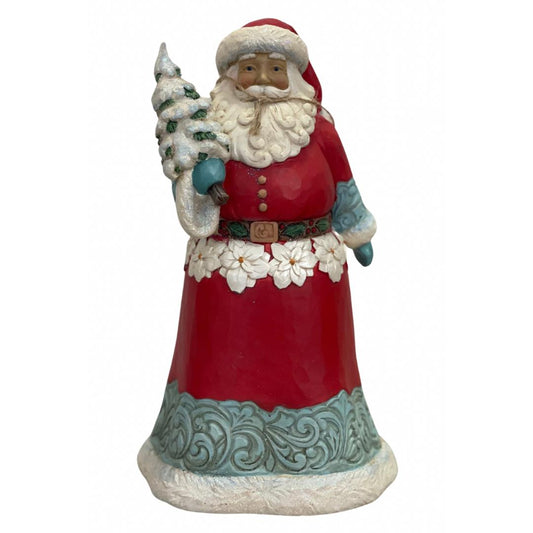 Babbo natale con alberello bianco - Jim Shore