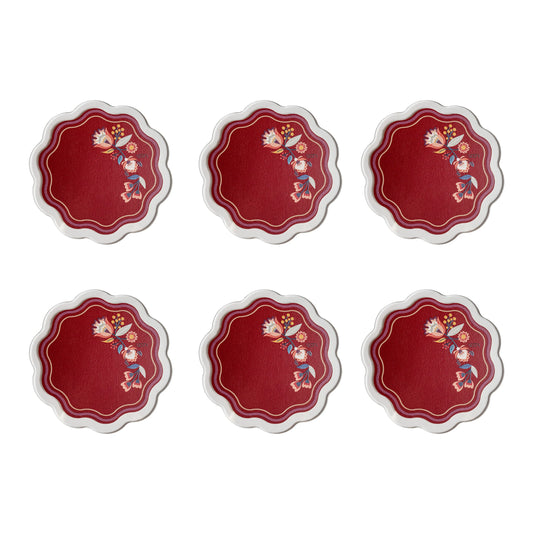 Set 6 sottobicchieri ecopelle Armonia - Vesta Design