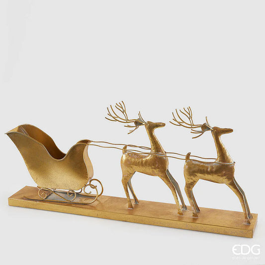 Decoro renna con slitta h35.5 - Enzo De Gasperi