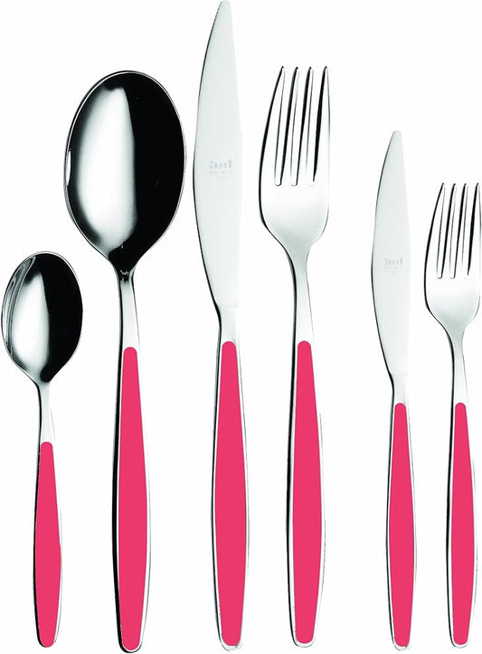 Set 24 posate Mepra - Color fragola