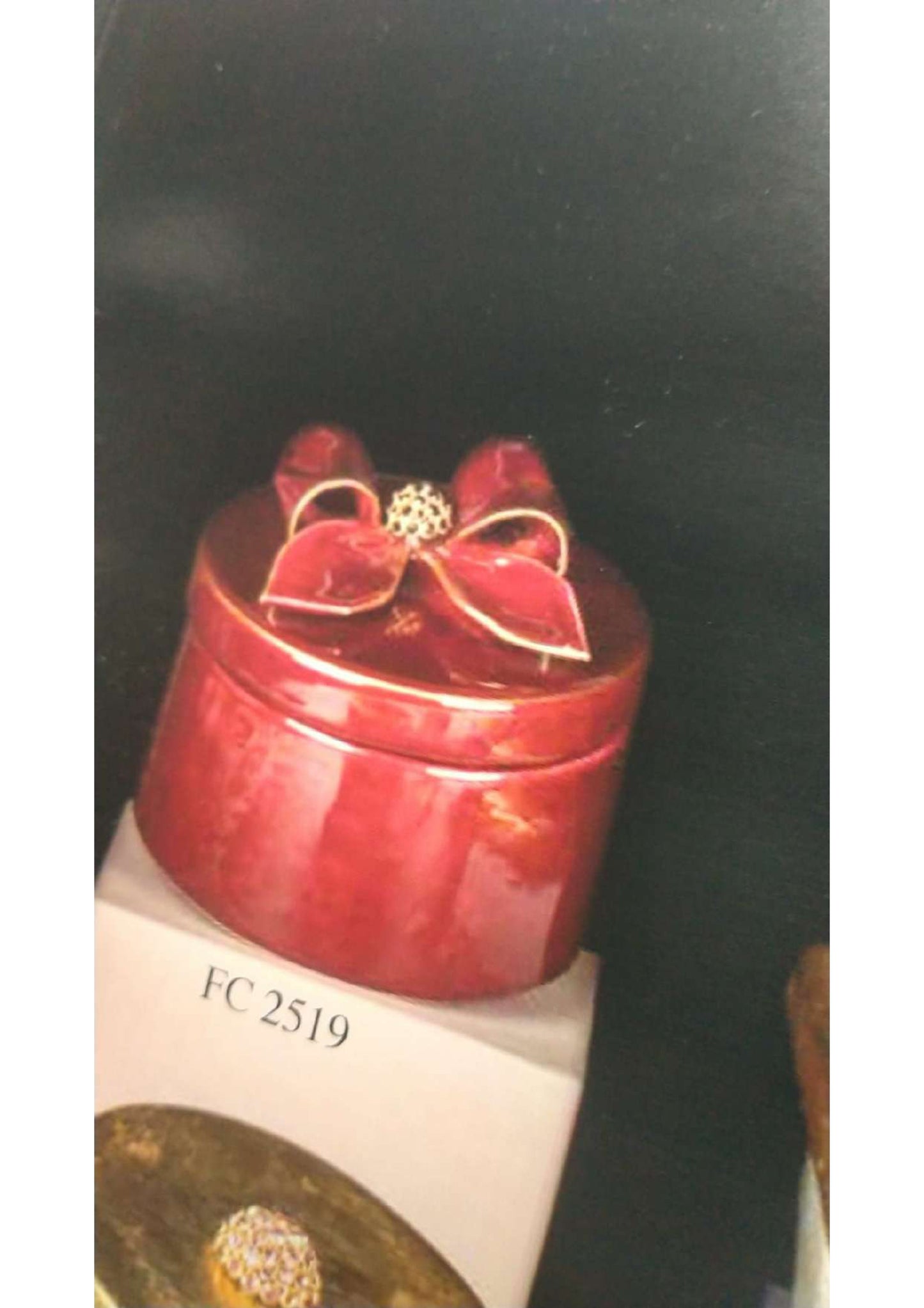 Scatola con fiocco e strass - Dea Capodimonte