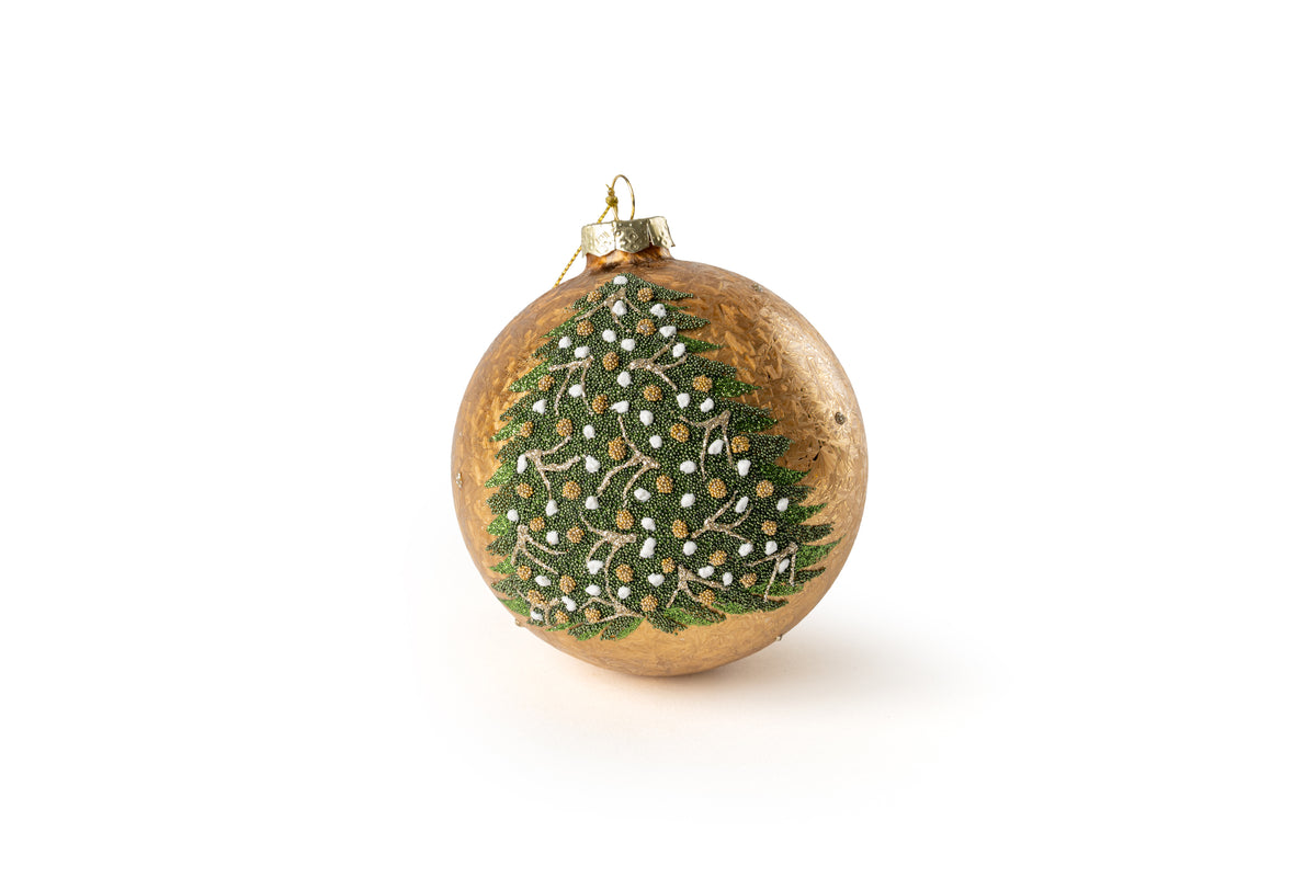 Ball glass 10cm albero di natale - Fiori di Lena