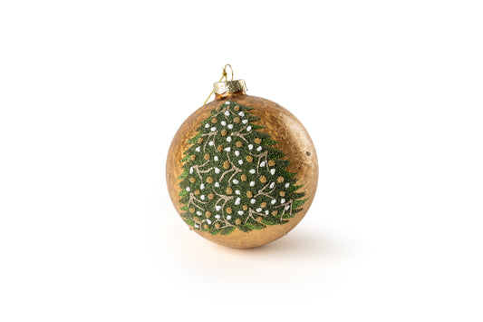 Ball glass 10cm albero di natale - Fiori di Lena