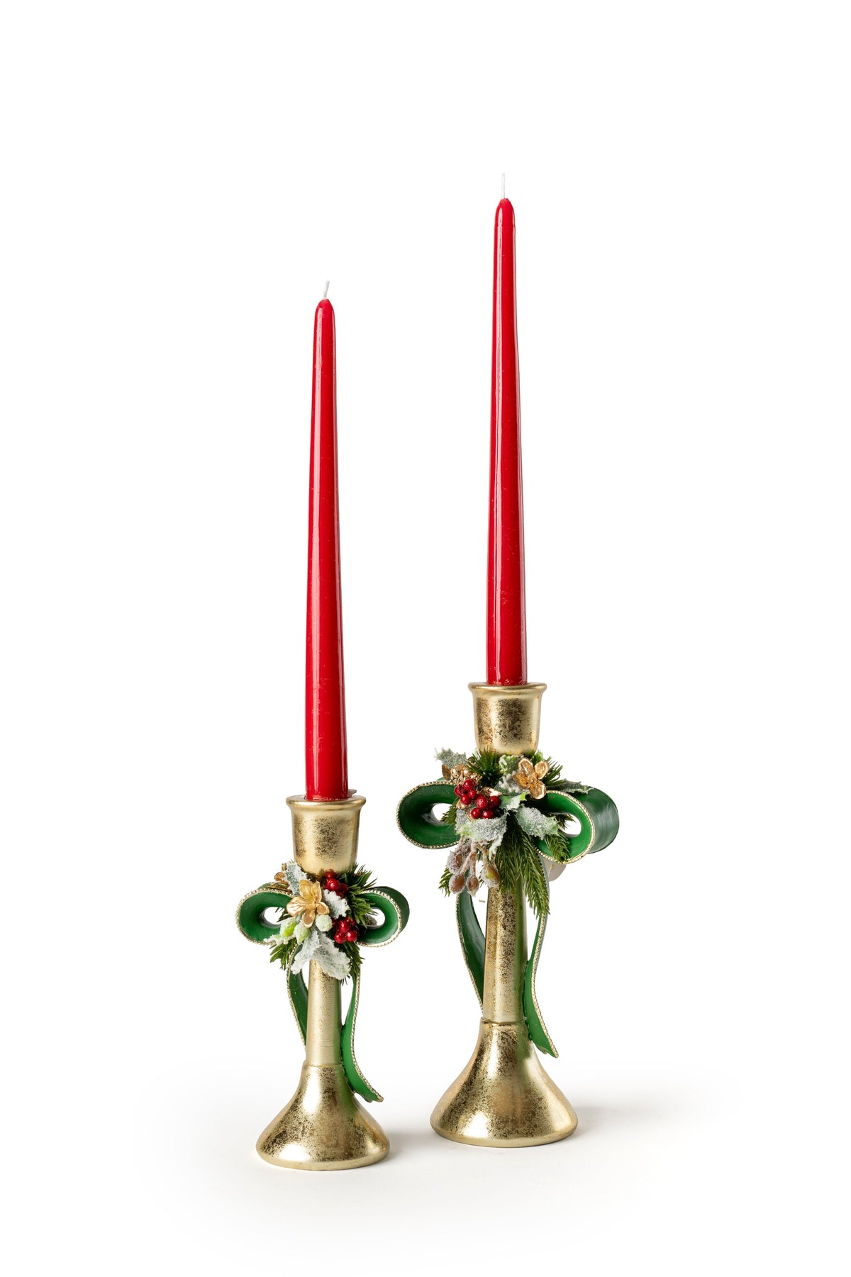 Candeliere fiocco in resina  - Fiori di Lena