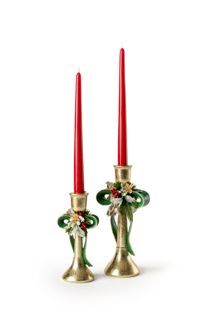Candeliere fiocco in resina  - Fiori di Lena